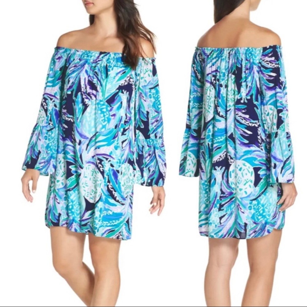 Lilly Pulitzer Nevi Off the Shoulder Dress